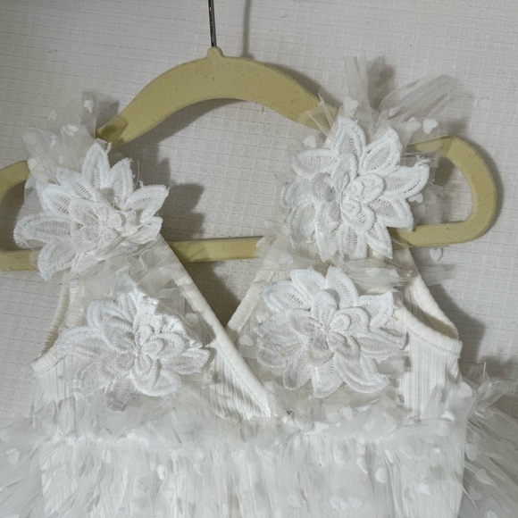 SHEIN baby girl white hearts Dress/romper 8-12 months - Picture 7 of 10